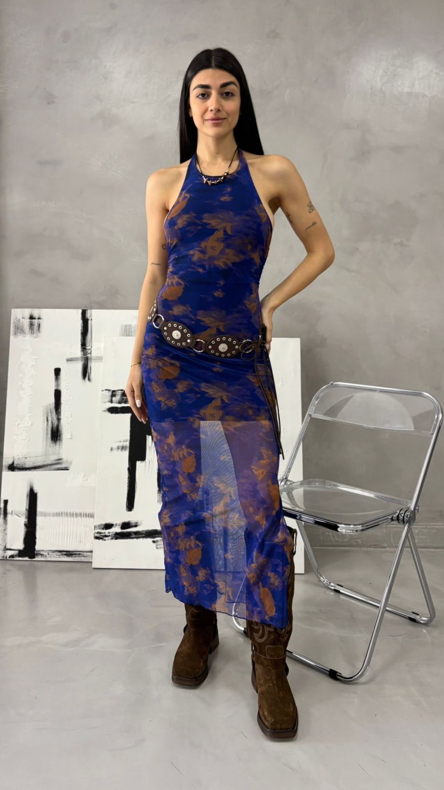V02 - MAXIVESTIDO MICROTUL SUBLIMADO - SELENA
