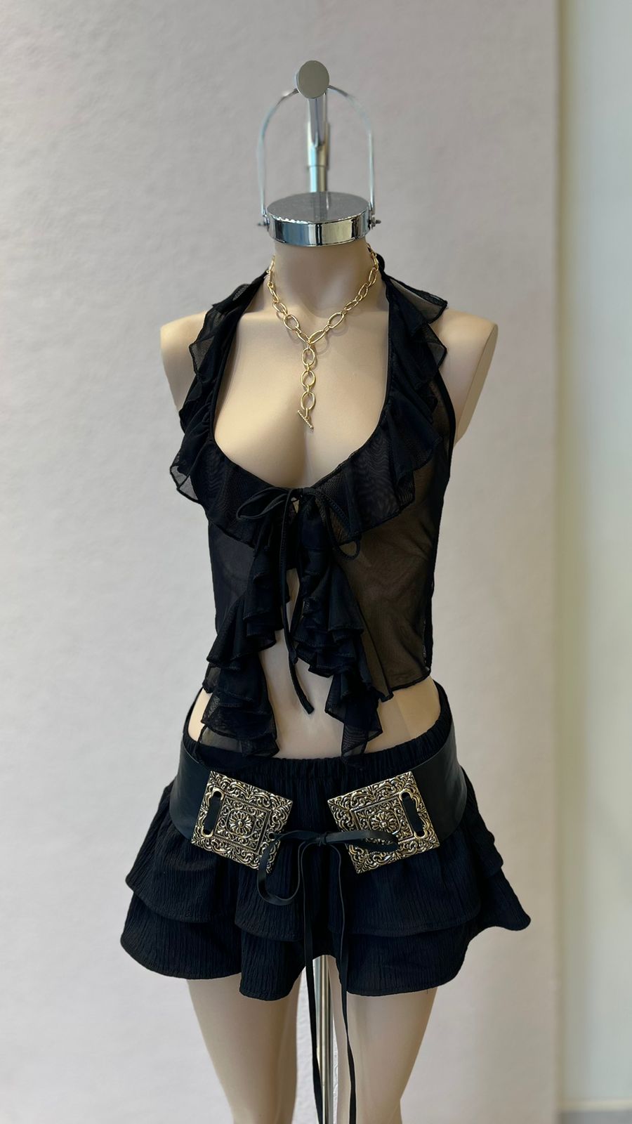 P06 - SKORT VOLADO BAMBULA – ALAIA