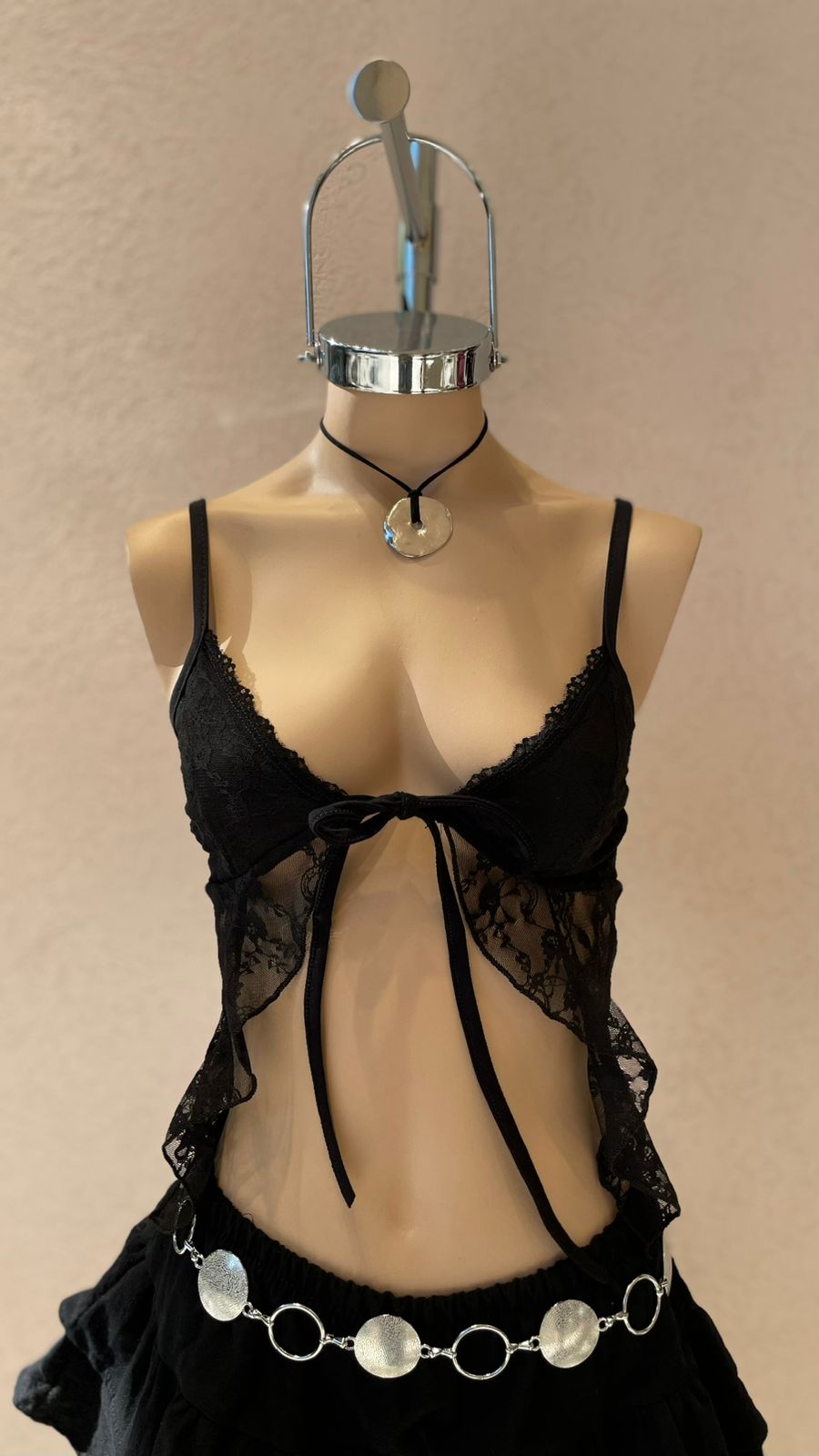 T01 - TOP MARIPOSA VOLADO PUNTILLA – ENCAJE