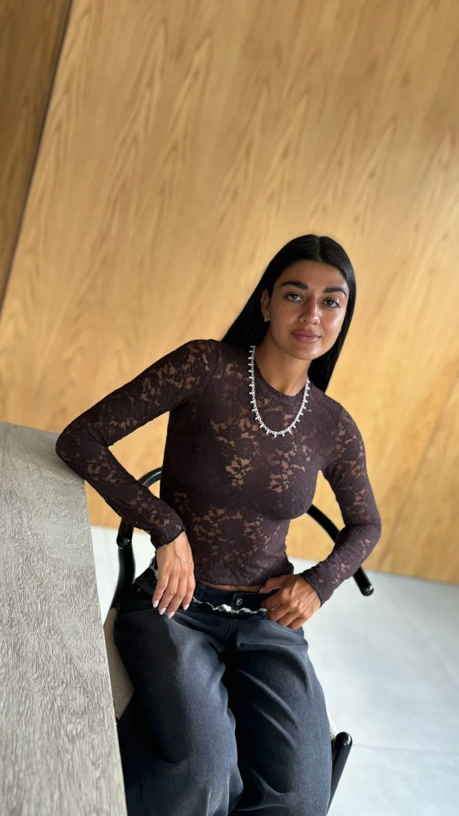 26/T28 – TOP M/L BASICO – ENCAJE FLOCK