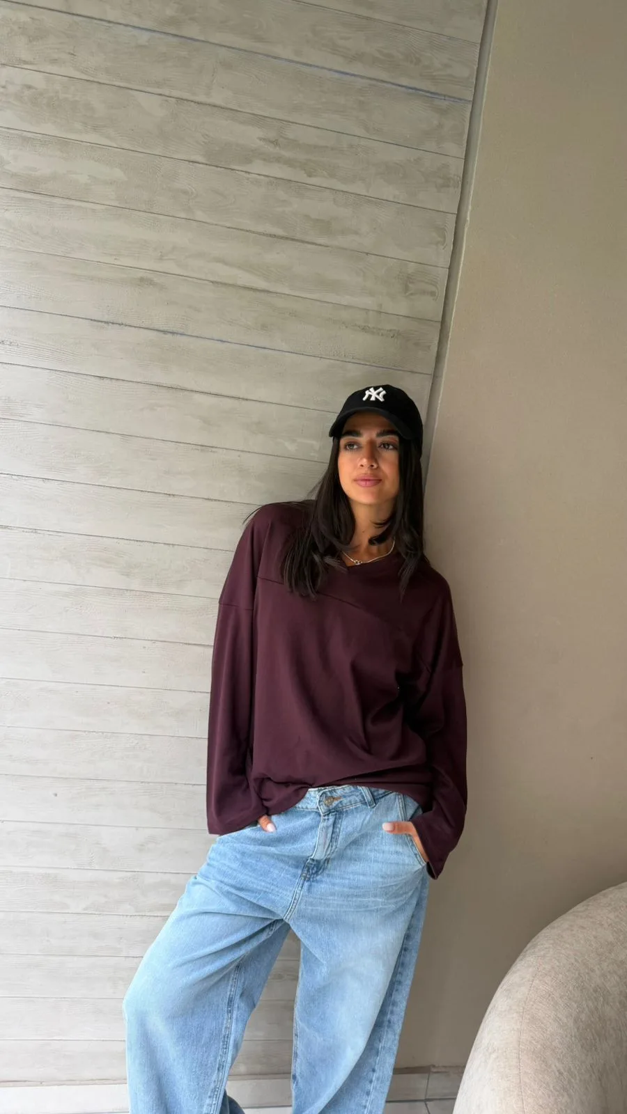 R10 - REMERA OVER FIT - RIBB ALGODON