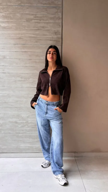 26/T65 - TOP DOBLE CIERRE - MORLEY LANILLA