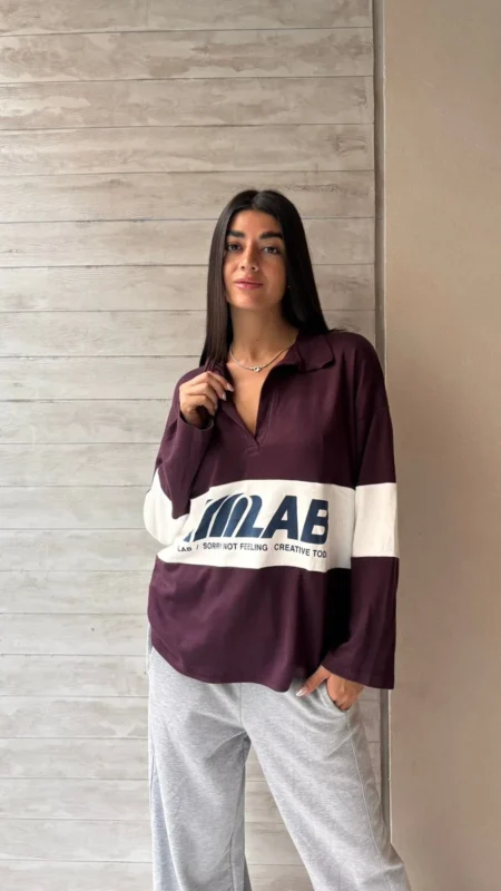 26/R26 - CHOMBA M/L “ LAB “ - RIBB ALGODON