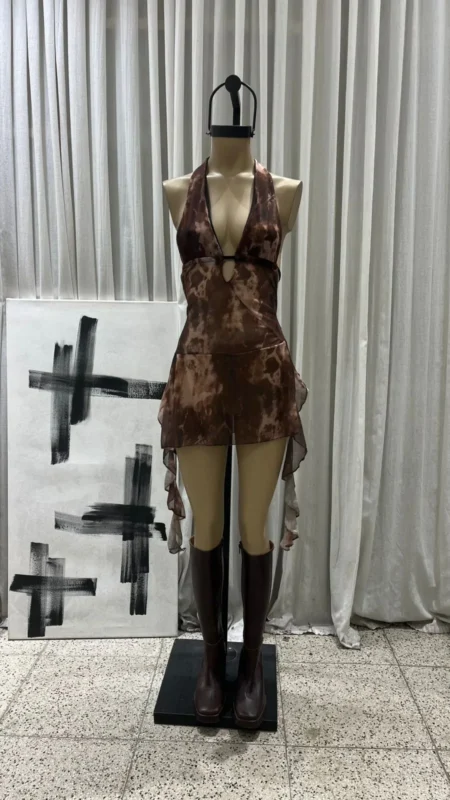 26/V34 - VESTIDO MARILYN S/ESPALDA - MICROTUL SUBLIMADO