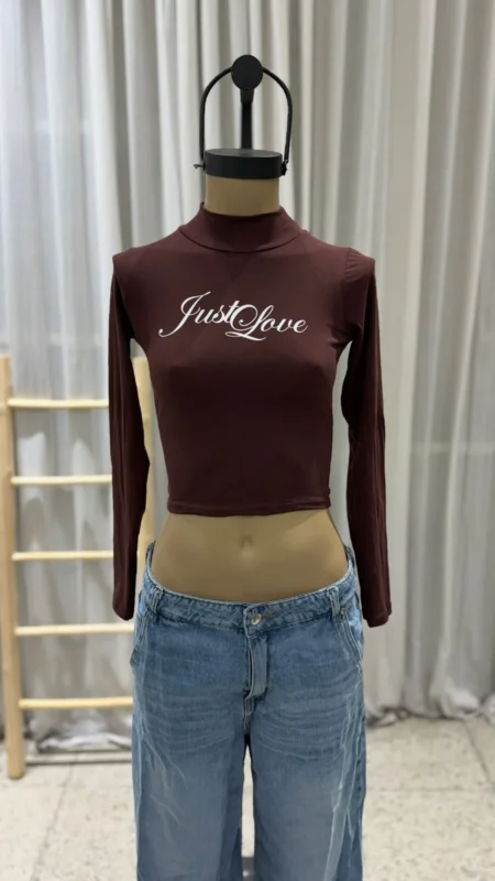 26/T99 - POLERA M/L "JUST LOVE" - ALGODON LYCRA