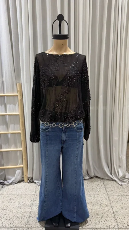 26/BB19 - BODY M/L - TUL LENTEJUELA