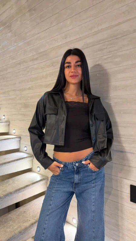 26/C09 – CAMISACO CROP – CUERINA