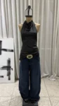 26/T250 - TOP HALTER TIRA SIN ESPALDA CON ACC - TRICOT