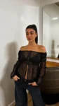 26/T226 - TOP PAISANA CINTA CORSETERA CON PUNTILLA - ENCAJE