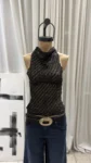 26/T294 - TOP S/M BUCHE CORTO - LENTEJUELAS SEQUINS