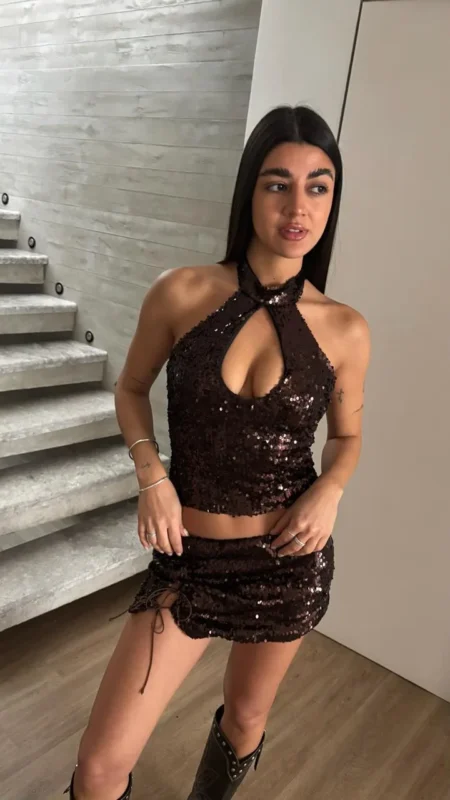 26/M14 - MINI FORRADA DOBLE TIRA - LENTEJUELAS ARIANE
