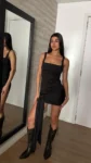 26/V103 – VESTIDO ESCOTE CUADRADO FRUNCE PAREO – MICROFIBRA