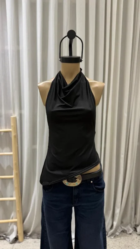Top halter tira sin espalda con acc - FEI