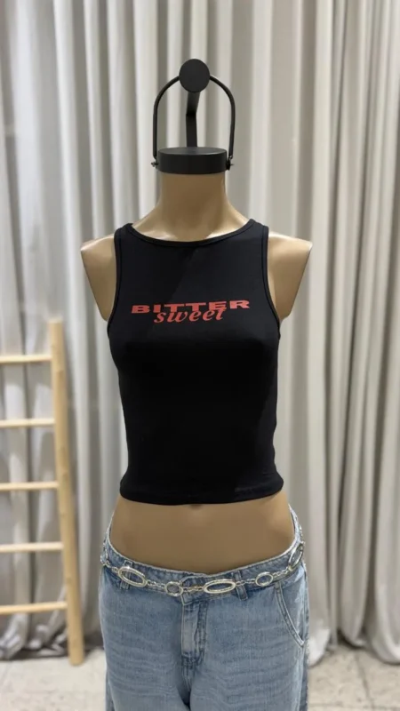 26/T307 - MUSCULOSA CUELLO CERRADO "BITTER SWEET" - ALGODON LYCRA