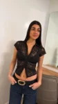 26/T327 - TOP M/C CHOMBA CON BOTON - ENCAJE LACE