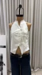 26/T170 – TOP S/M CUELLITO TIRA CRUZADA – POPLIN