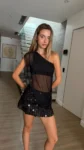 Skort basico - lentejuelas sequins monaco - FEI