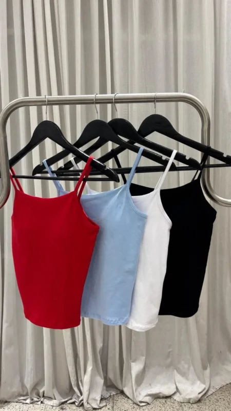 Top halter tiras con tazas - algodon lycra - FEI (foto 2)